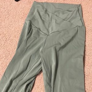 Green Offline Aerie Crossover Leggings